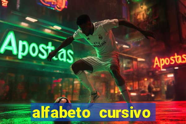 alfabeto cursivo para treinar caligrafia